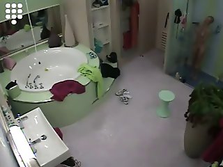 Big Brother NL  Hot blond teen Girl showers nude after sport
