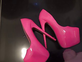 Cum On GF Pink Heels
