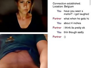 hot blonde lady laughs at little cock webcam