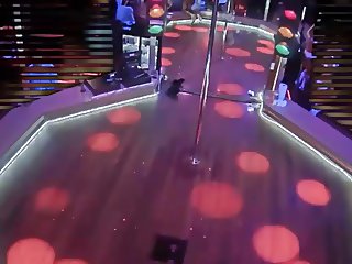 Stripper With Glasses Gets Naked
