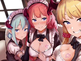 Let the maids serve you pleasure!~ (Anime/ Hentai JOI #2)