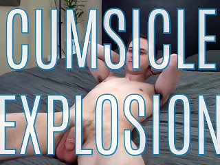 'Cumsicle Explosion! Swallowing Cream + Cum Lube - Super Cute Guy's Spunk Devoured'