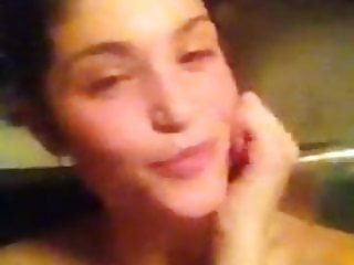 Brit Gemma Christina Arterton takes a nude selfie in the bathtub