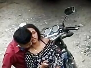 hot Indian girl fucking bf in public