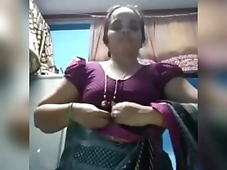 Tamil Iyer Maami, wife shows boob 2
